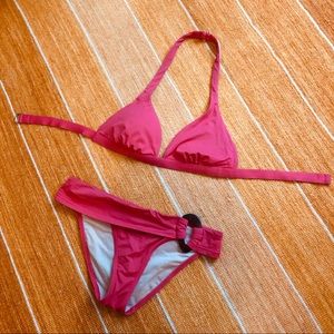 Victoria's Secret Swim - Island Red Bikini Halter Top & Bottom Victoria's Secret Swim - Island Red Bikini Halter Top & Bottom